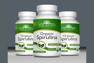 do supliful label design my supliful supplements products packaging label design