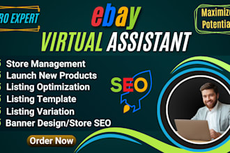 be your ebay virtual assistant, listing SEO, ads manager