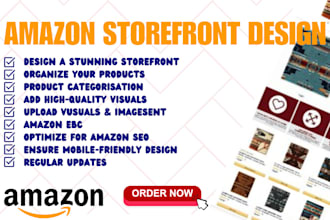 design amazon storefront, amazon brand store  , ebc design or amazon