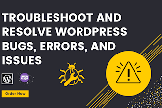 fix wordpress errors, bug fixes, and troubleshoot website issues