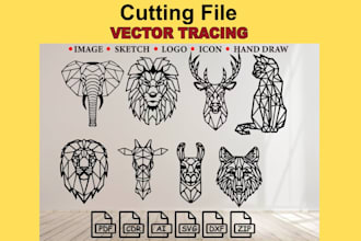 design dxf, svg, eps, anytype files for laser cutting and commercial use