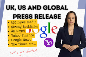 do press release, google news release, PR distribution, yahoo finance guest post