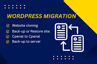 move, transfer, or migrate your wordpress website to new host, domain, or cpanel