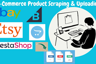 scrape and import products from woocommerce to shopify or shopify to woocommerce