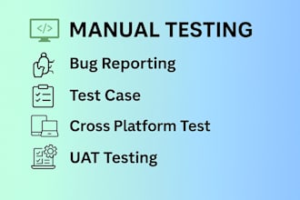 do manual and functional testing for your web application