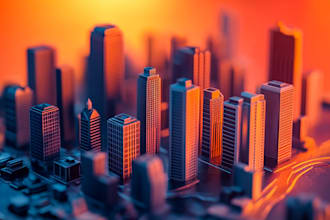 draw illustration of futuristic cyberpunk city