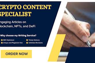 write SEO crypto web3 memecoin blockchain metaverse nft defi fintech articles