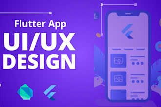create a professional flutter UI and layout from your design