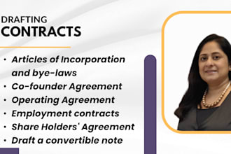 draft or review contracts and agreements for your business