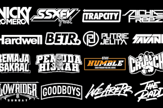 design dj, producer, rap, music, rock, band logo in 24hours