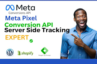 setup meta pixel, facebook conversion API, server site tracking  via GTM