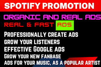 create ads to promote your spotify music