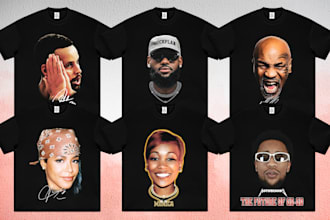 90s vintage rap tee hip hop bootleg t shirt design for your brand