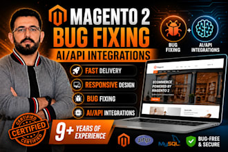 fix magento 2 bugs and integrate ai, apis, payment and shipping