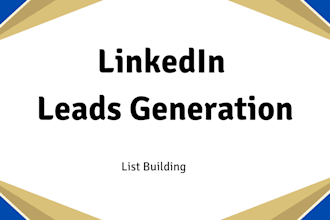 do b2b linkedin lead generation, email, and prospect lead list building
