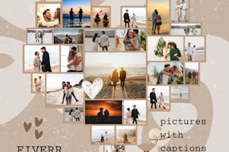 do custom photo collage for love, anniversaries, wedding, and friendships