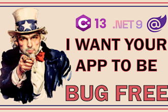 fix bugs and improve your dotnet application