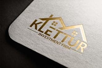 make investments, apartment buildings, land, property logo