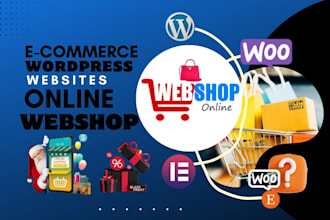 build woocommerce webshop, ecommerce site, wordpress website for businesses