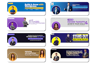 design professional linkedin banner, cover, post, or ads