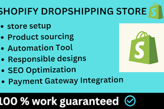 set up shopify dropshipping store with winning products