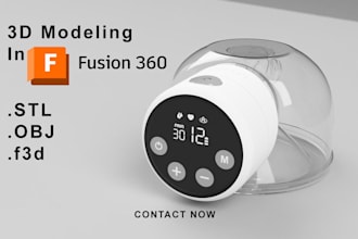design 3d model, stl files for 3d printing in fusion 360