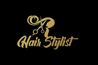 do modern popular hair stylist logo for your business