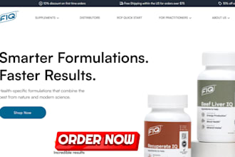 design stunning private label shopify store health and wellness supplement store