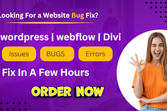 fix wordpress bugs, website changes, edit, update, customize elementor divi help