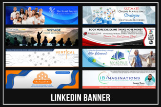 design a professional and attractive linkedin banner