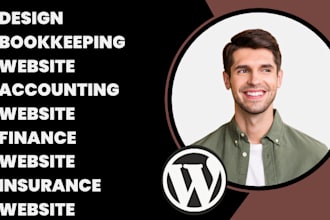 design bookkeeping website accounting website finance website insurance website