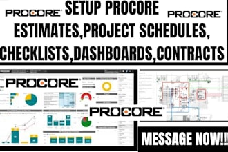 setup procore integration automation submittals, rfis dashboards budget setup