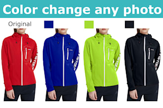 product cloth photo color change retouch edit background remove professionally