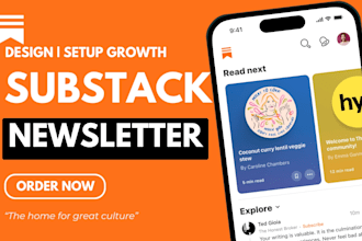 setup substack account substack newsletter template schedule post and promotion