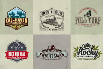 design vintage logo, sticker, badge and patch for you