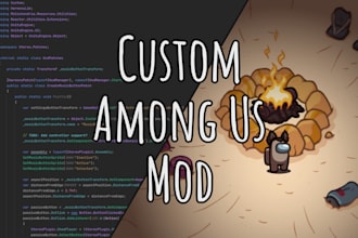 develop a custom among us mod