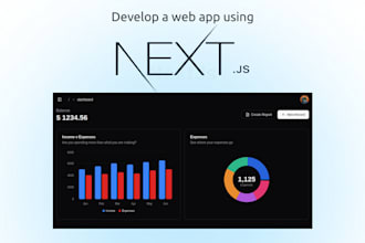 build dashboard, admin panel, web app, CRM, erp with react nextjs