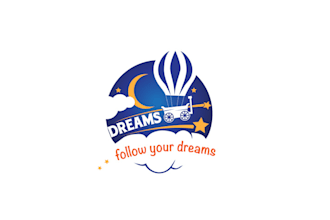 make flat minimalist dreams logo