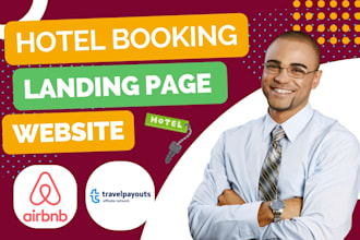 design hotel booking vacation rental airbnb landing pages wordpress website