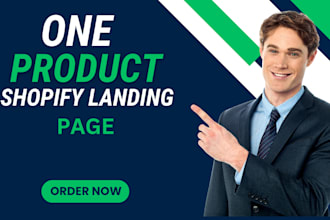 do a one product shopify landing page with shogun,pagefly and gempages