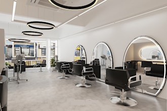 do 3d cgi wellness spa, clinic interior design, 3d lounge, salon, barber shop