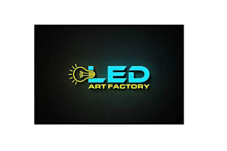 make modern brilliant led light logo