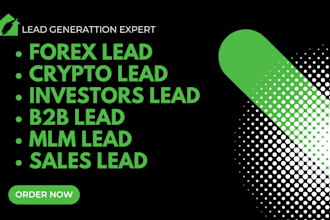 provide hot and active forex investors leads, crypto leads, mlm, sales lead