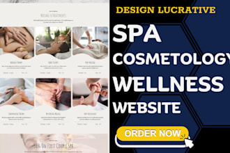 design spa therapy skincare therapy cosmetology website