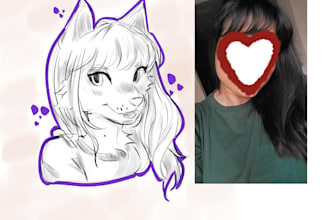 draw a profile picture of you as a furry