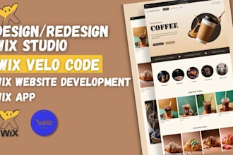 redesign wix website, design wix studio, 3d animated wix website, wix animation