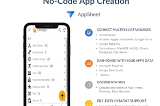 develop a custom app using advanced google appsheet