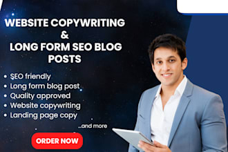 write seo friendly tech and saas website copywriting and long form blog post