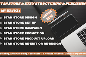 setup or rebrand your stan store to attract potential clients and get more sales