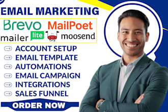 setup litmus gmass brevo mailpoet mailerlite moosend hubspot zapier integration